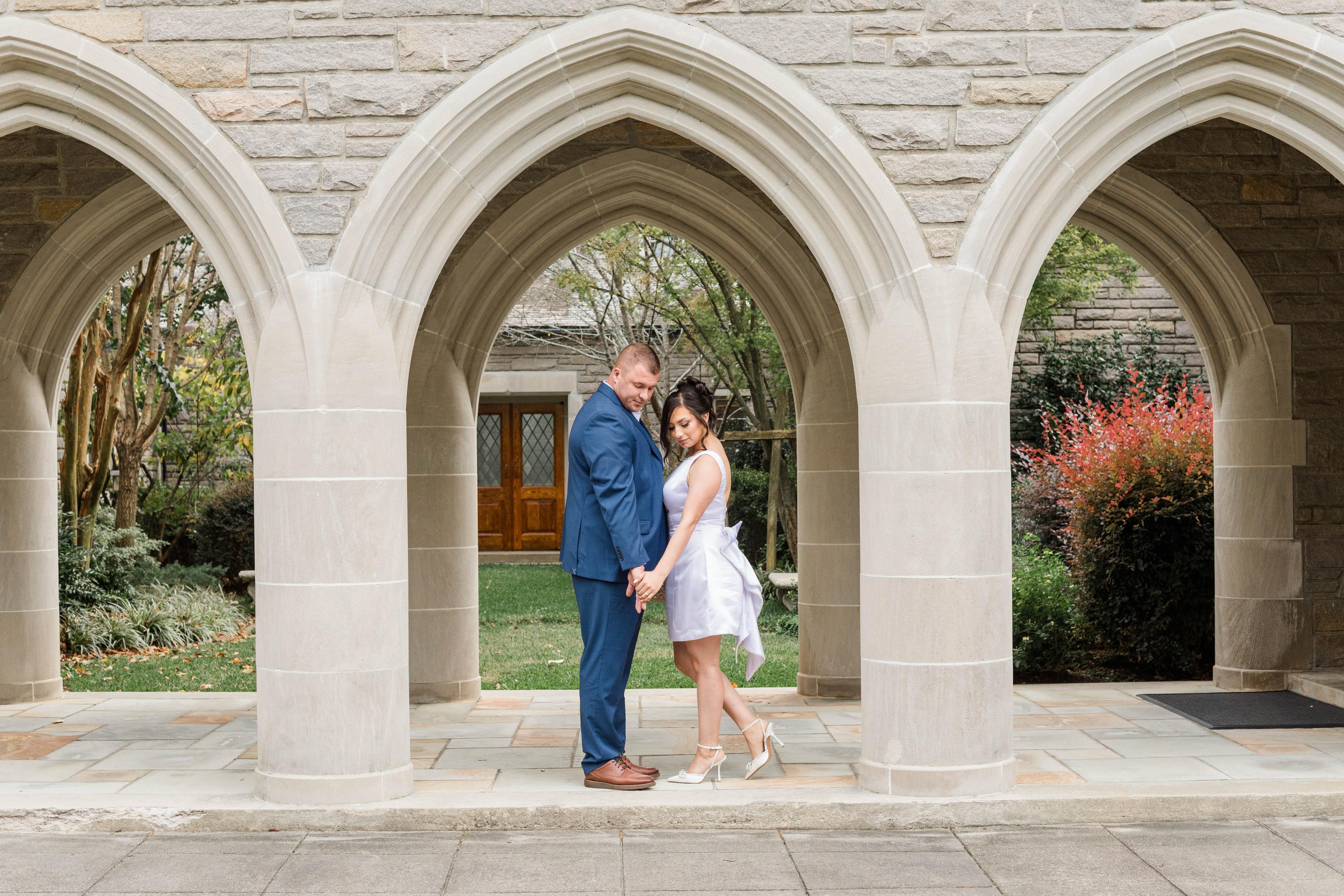 Itsel + Alex // St. Mary's Episcopal Church in Kinston, NC Engagement