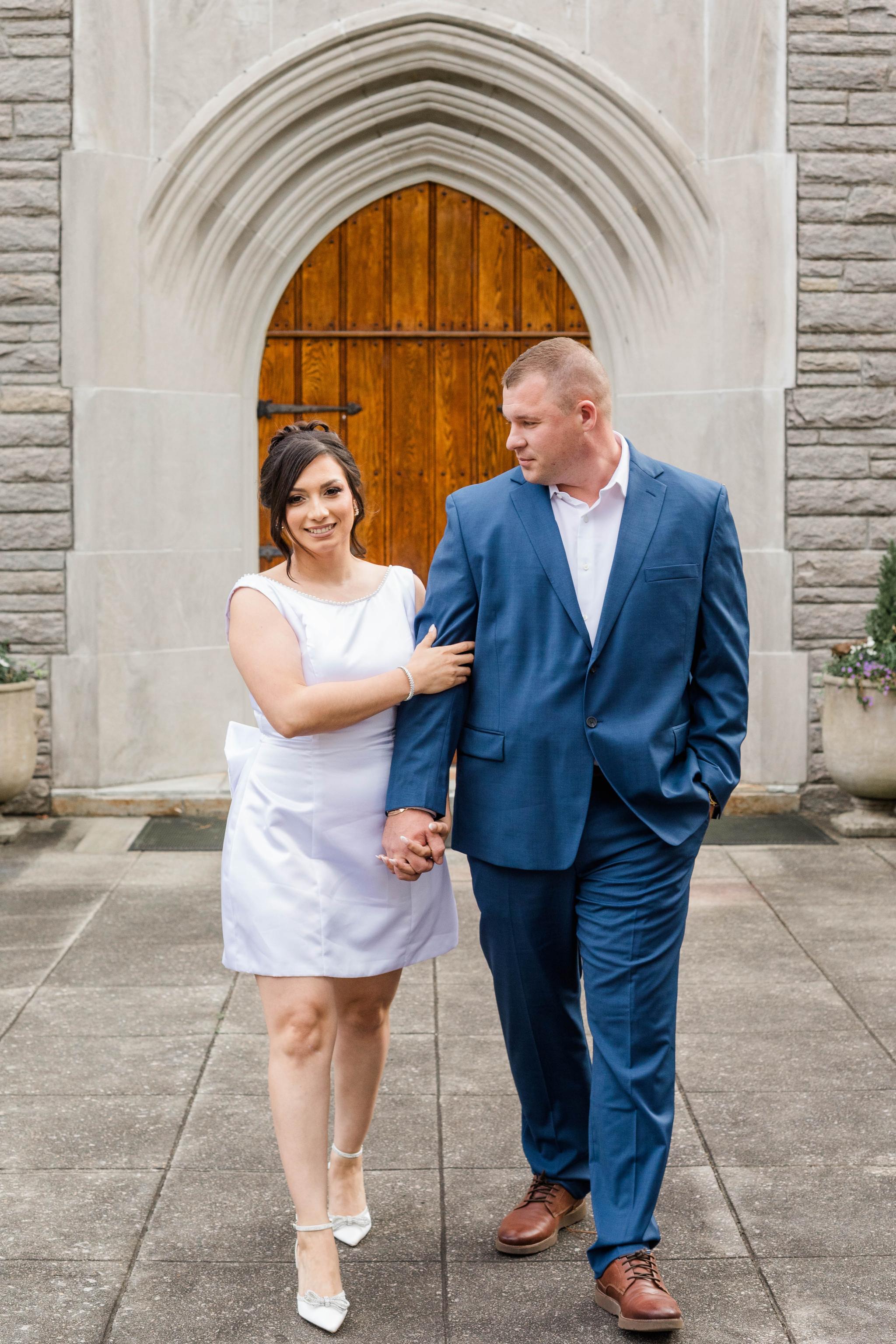 Itsel + Alex // St. Mary's Episcopal Church in Kinston, NC Engagement